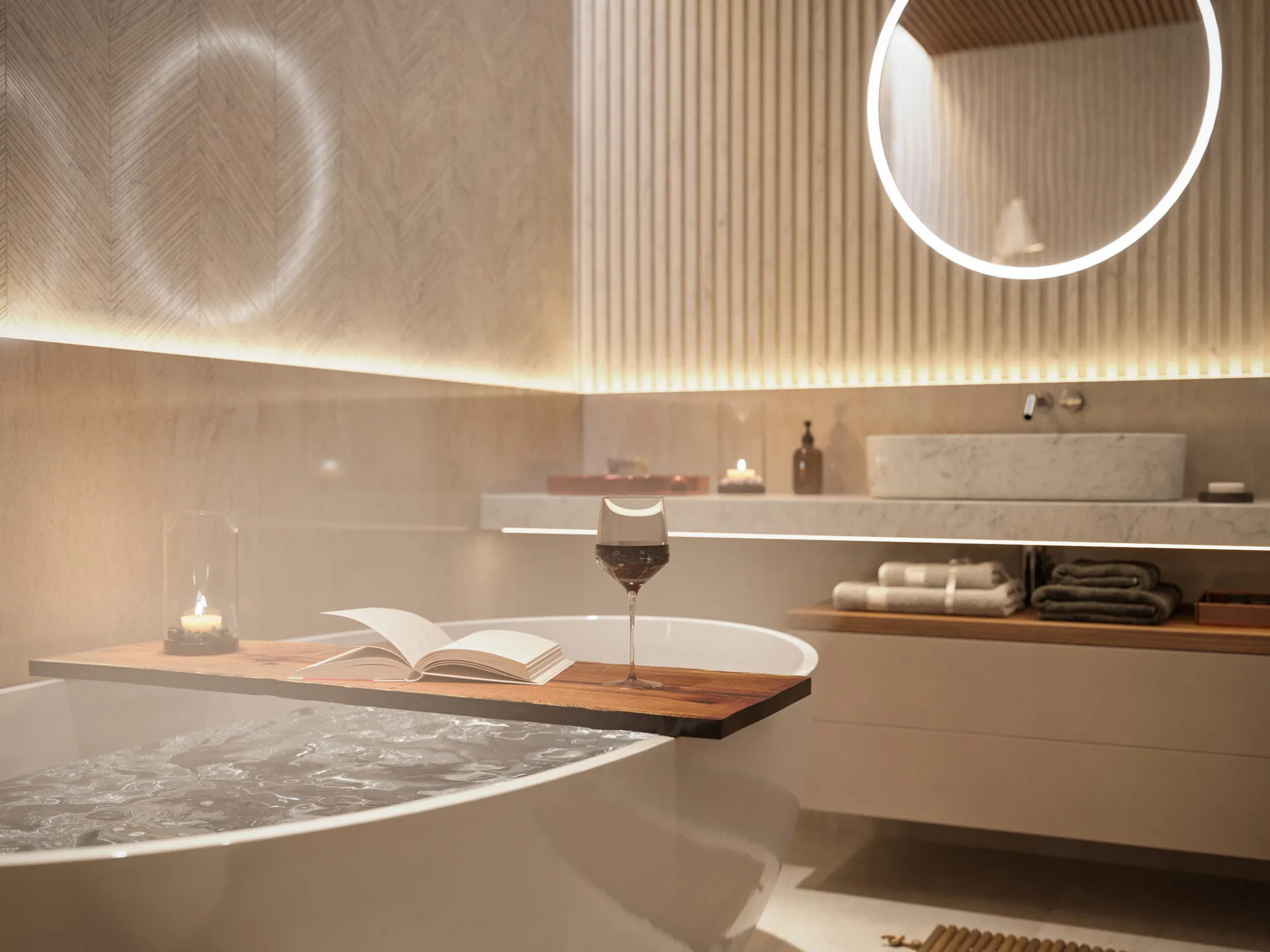 Bagno con vasca idromassaggio